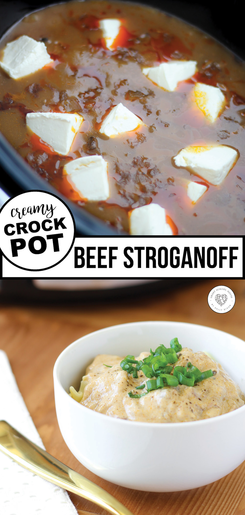 The BEST and Easiest Creamy Crock Pot Beef Stroganoff