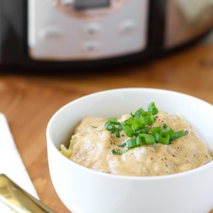 Creamy Crock Pot Beef Stroganoff - The best and EASIEST recipe! Beef is tender and the sauce is incredibly flavorful!