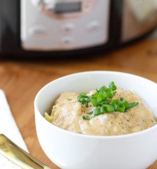 Creamy Crock Pot Beef Stroganoff - The best and EASIEST recipe! Beef is tender and the sauce is incredibly flavorful!