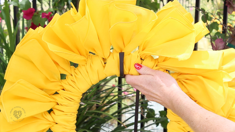 Sunflower Bandana Wreath DIY