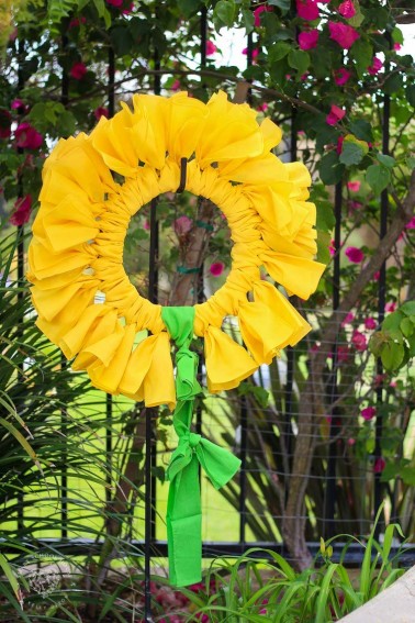 Sunflower Bandana Wreath