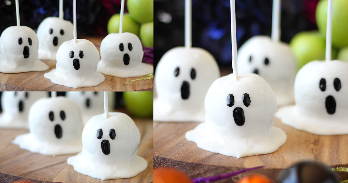 How To Make Candy Apple Ghosts For Halloween