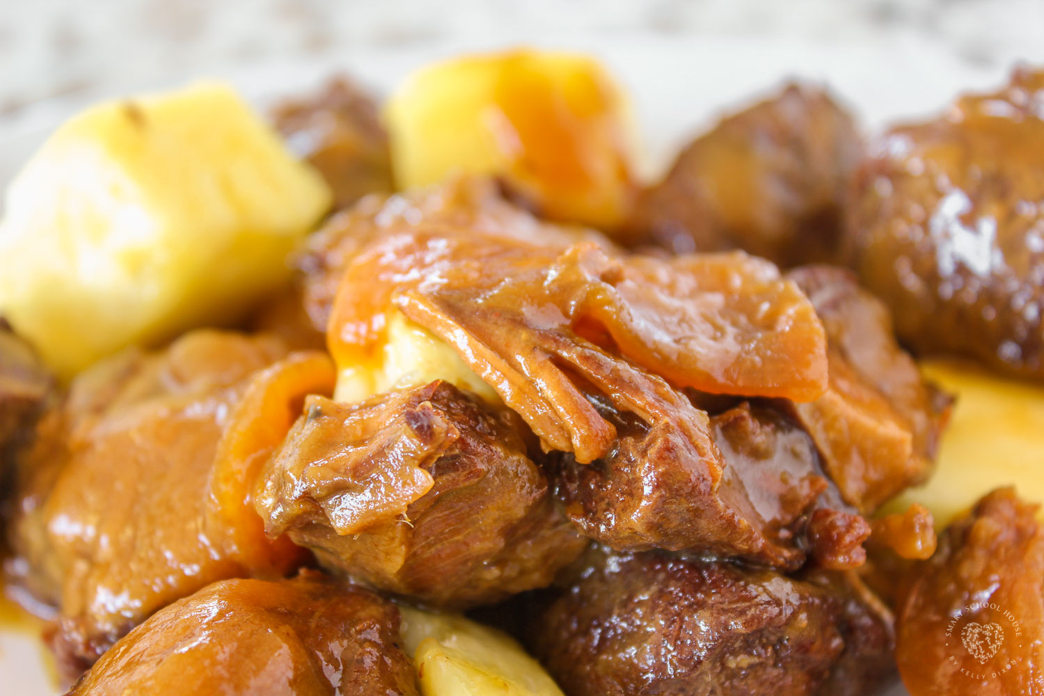 Sweet Hawaiian Crock Pot Chicken Recipe. Tender chicken smothered in a tropical glaze for a burst of pineapple flavor in every bite! Cook on low in Crock Pot 6-8 hours, that’s it! Done! 