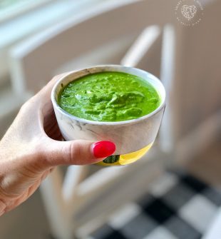 Take traditional chimichurri sauce to new, creamier level. Delicious on grilled veggies, meat, in tacos or burgers, drizzled on empanadas, used as a dip, or even as as a salad dressing. This recipe for a colorful chimichurri sauce doubles as a marinade and an accompaniment to all cuts of beef. The ingredients are surprising, fresh, and this creamy sauce is so easy to make! It requires no cooking and takes just five minutes to throw together, making it a quick (and delicious!) addition to a number of meals.