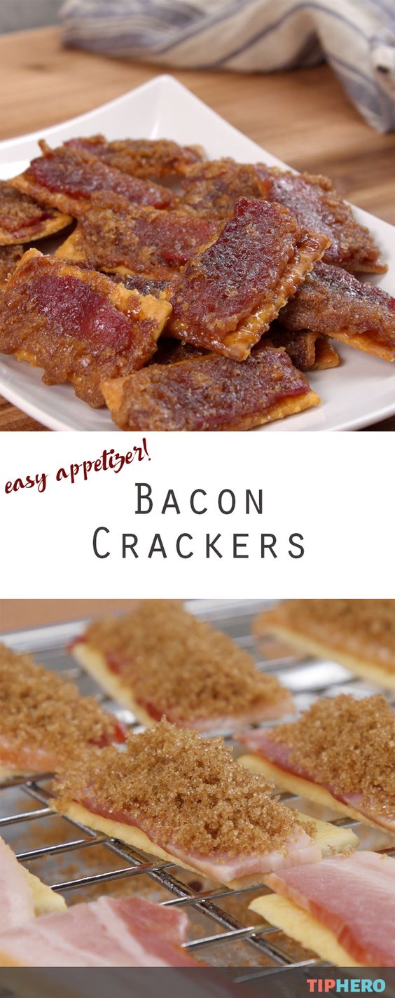 Bacon Crackers Your kitchen is going to smell like you lit a maple bacon scented candle long after you bake up these salty-sweet-savory-crunchy bacon crackers.