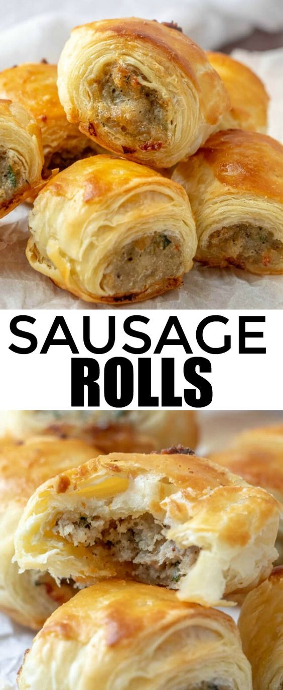 Easy, filling and perfect for parties these Sausage Rolls are savory, meaty and full of just the right amount of spices that they are a hit among party guests!