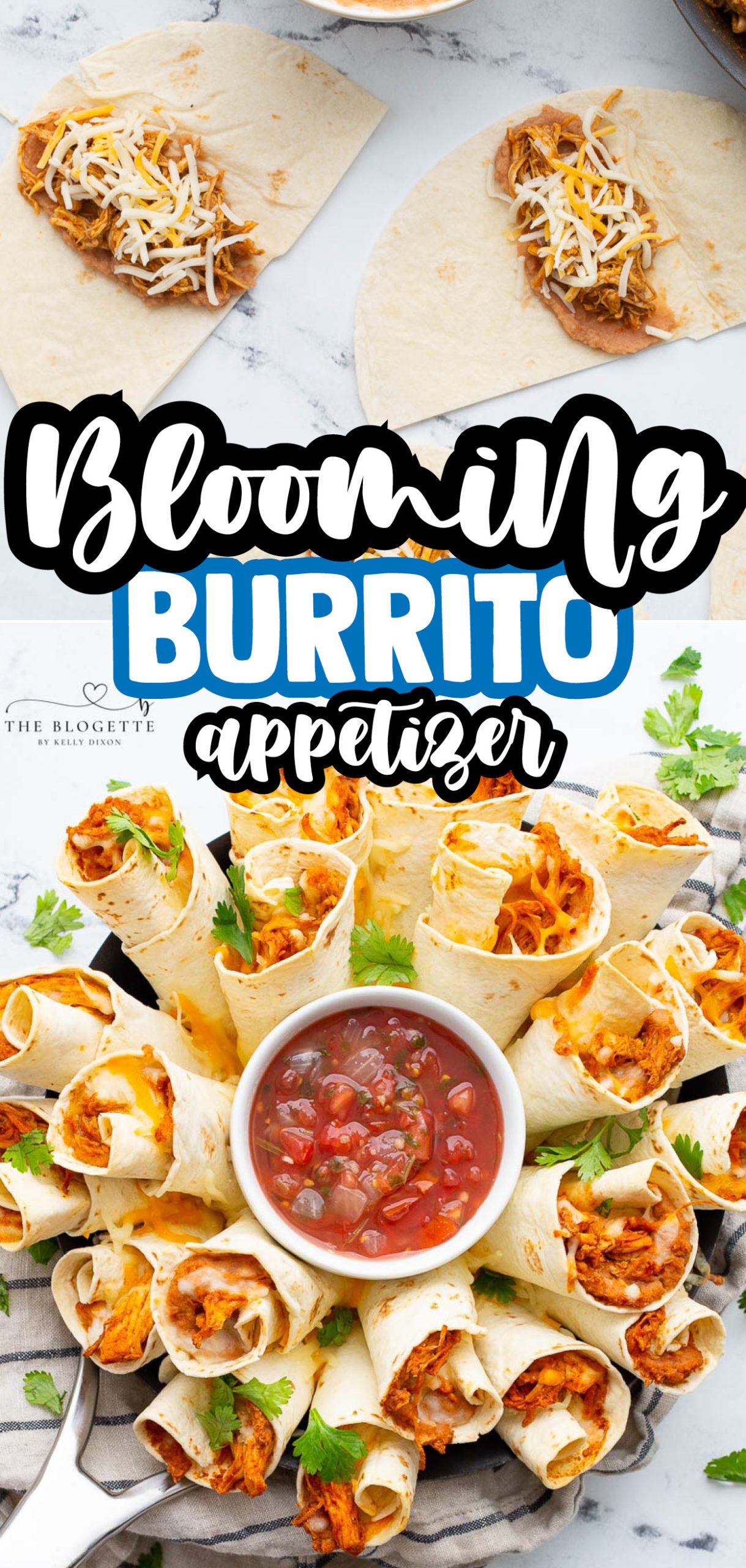 A Blooming Burrito Ring is a great appetizer for any occasion!