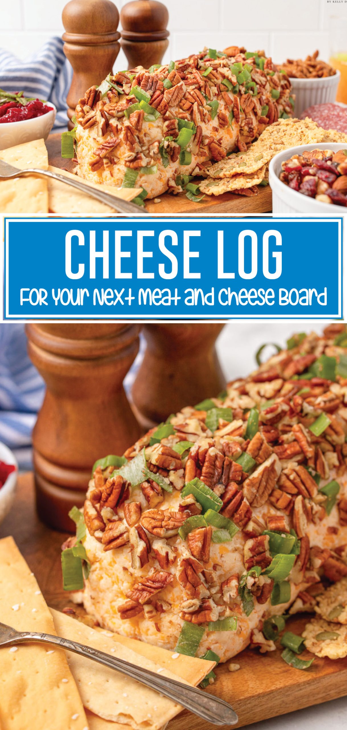 This is the perfect appetizer for all your special occasions and parties! Creamy Cheese Log is the EASIEST and most impressive appetizer! The prep is just about 15 minutes, or it can be prepared in advance and refrigerated. Awesome retro addition to modern meat and cheese boards!