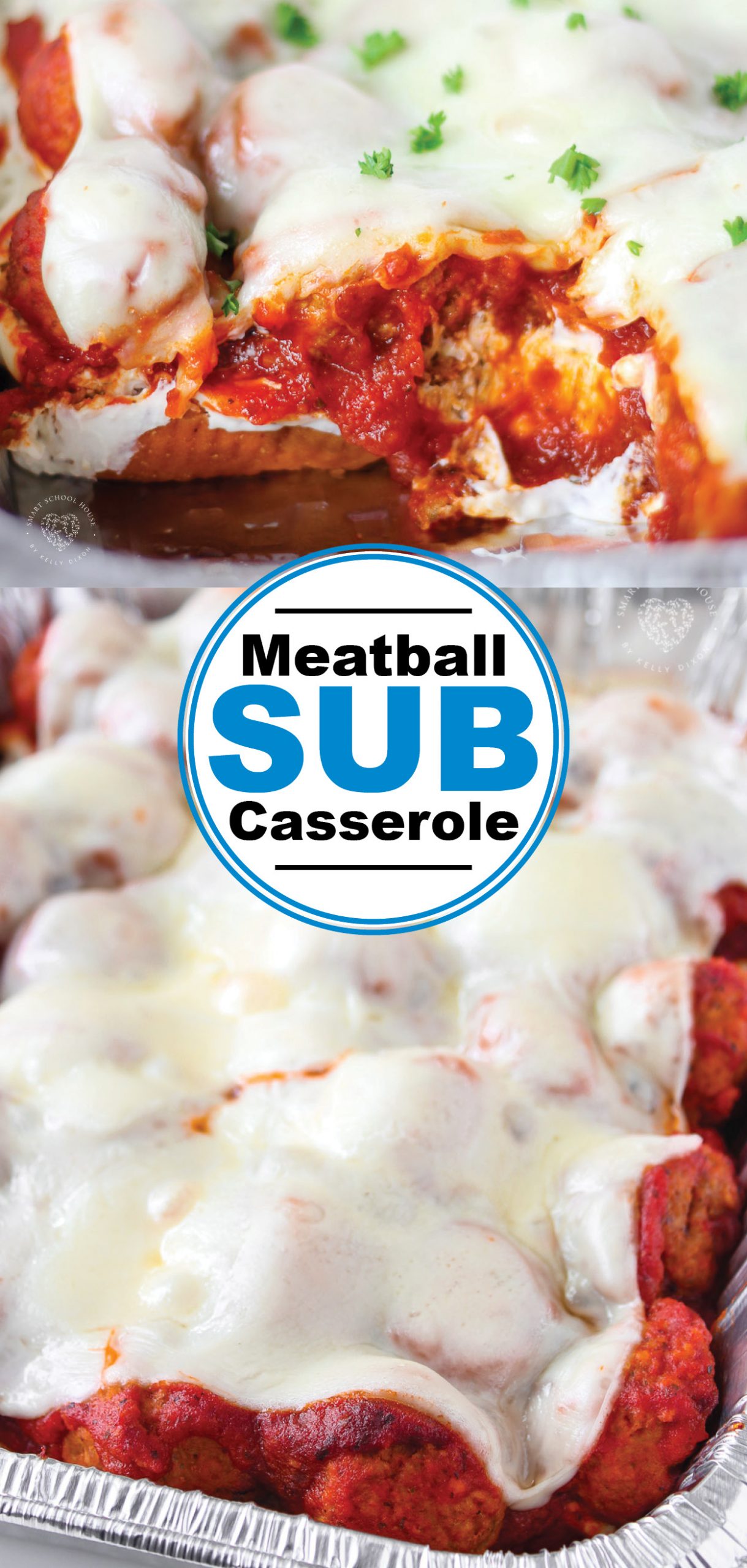 Layers of meatballs, creamy mozzarella cheese, and a special cheese sauce all on top of garlic toast. This casserole a perfect weeknight dinner.