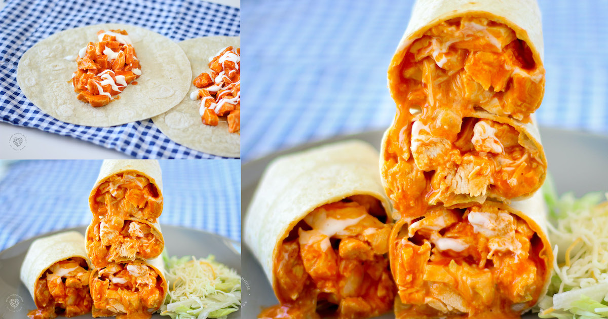 Delicious Buffalo Chicken Wraps - Smart School House