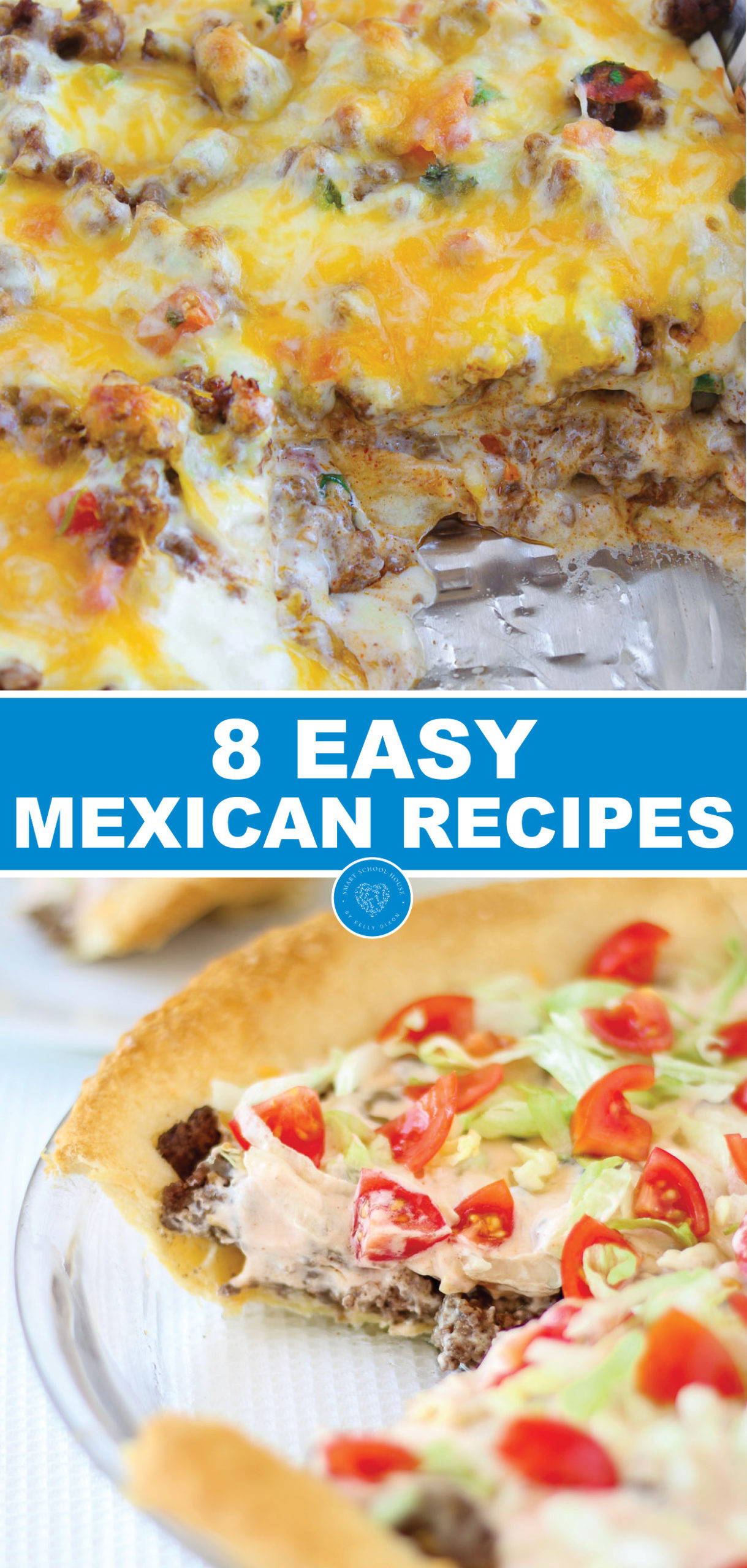 8 Easy Mexican recipes - The ingredients are EASY to find, the ingredients are simple to work with, and each recipe is DELICIOUS! For all of the parents pretending to be teachers out there, grab a margarita, look forward to one of these Easy Mexican Recipes