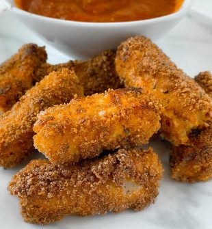 Mozzarella Sticks Coated in a Simple Batter and Fried to Golden Perfection. Ooey gooey and creamy homemade mozzarella sticks surrounded in perfectly fried Italian batter. Knowing how to make your own mozzarella sticks is a dangerous thing:) 