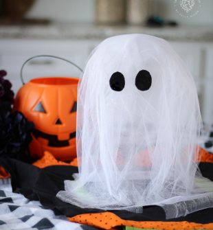 This Spooky Floating Tulle Ghost is so easy and adorable you simply can’t help but love it. One special ingredient makes these SUPER easy!