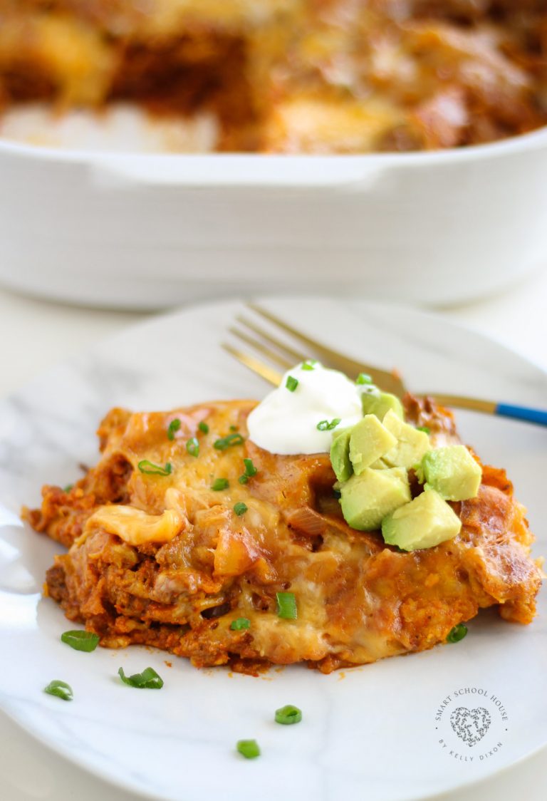 Tortilla Chip Enchiladas - The Perfect Dinner for a Busy Family