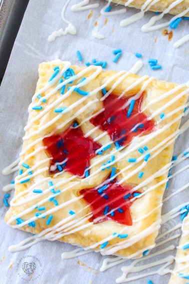 Red, White, and Blue Patriotic Puff Pastry