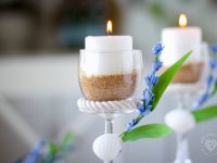 Wine Glass Candle Holders