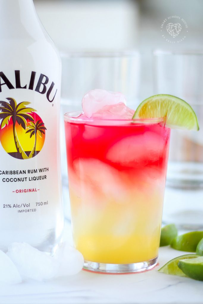 How to Make a Malibu Bay Breeze Drink TWO WAYS!
