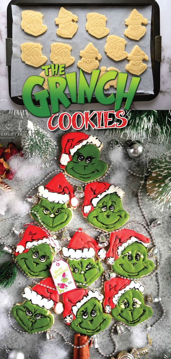 These Grinch Cookies are the ultimate holiday cookie.