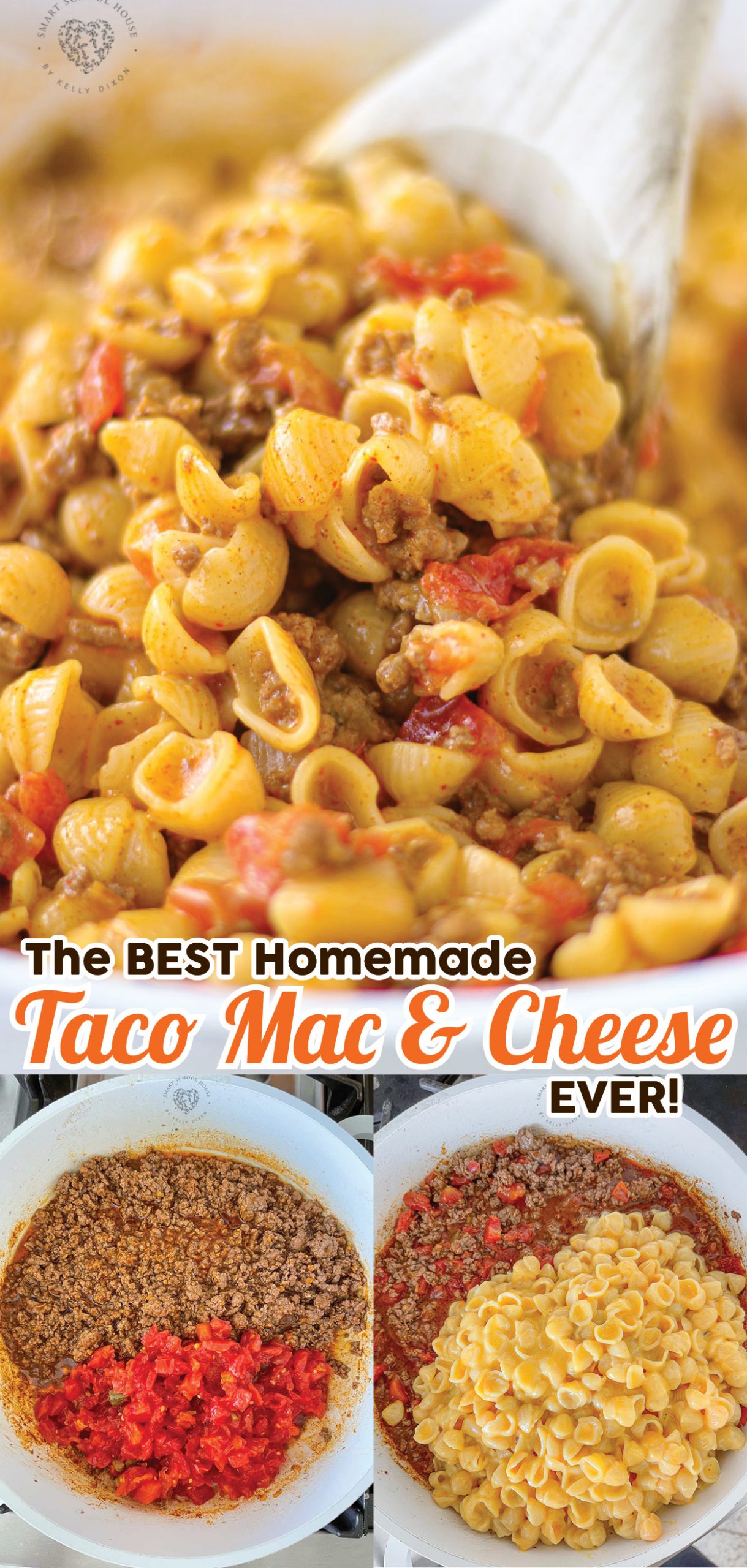 Taco Macaroni and Cheese is the perfect easy weeknight meal you need to add to your meal planning menu! It's a blend of ground beef, macaroni and cheese, and taco seasoning all rolled into one fantastic dish.