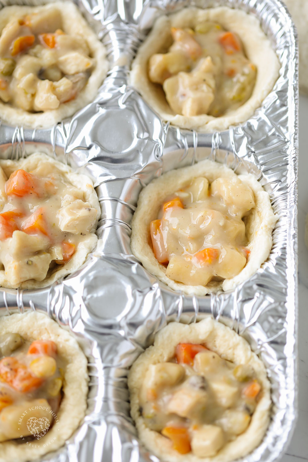 Pot Pies made in a muffin tin