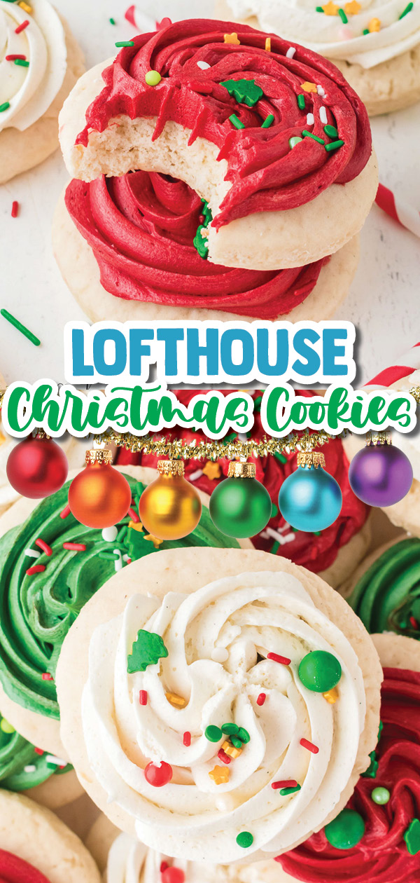Homemade Lofthouse Christmas Cookies are even better than the delicious ones you buy at the grocery store bakery. They are fun to make and decorate for the holidays! 