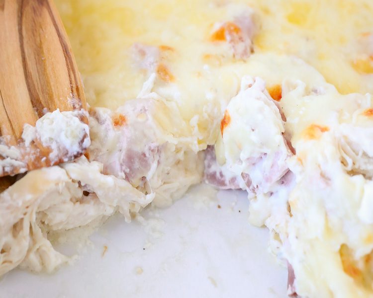 Chicken Cordon Bleu Casserole is a classic dish turned into a no-fuss bake. It’s loaded with creamy goodness, chicken, ham, and Swiss in a creamy dijon sauce. It is low carb recipe if that's your thing!