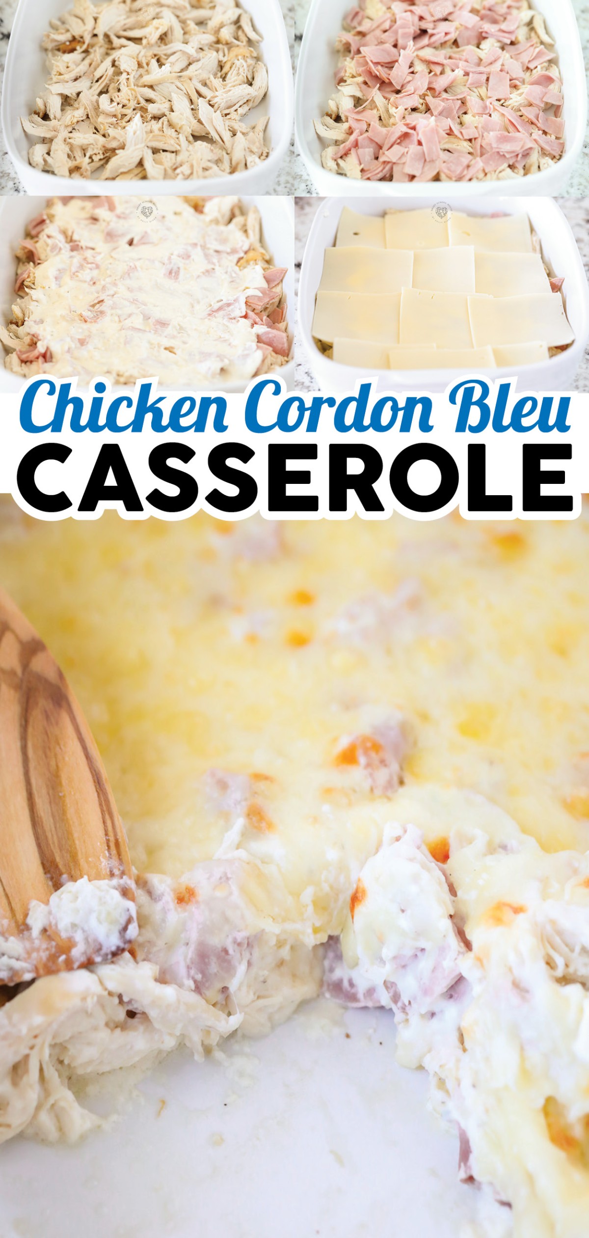 Chicken Cordon Bleu Casserole is a classic dish turned into a no-fuss bake. It’s loaded with creamy goodness, chicken, ham, and Swiss in a creamy dijon sauce. It is low carb recipe if that's your thing!