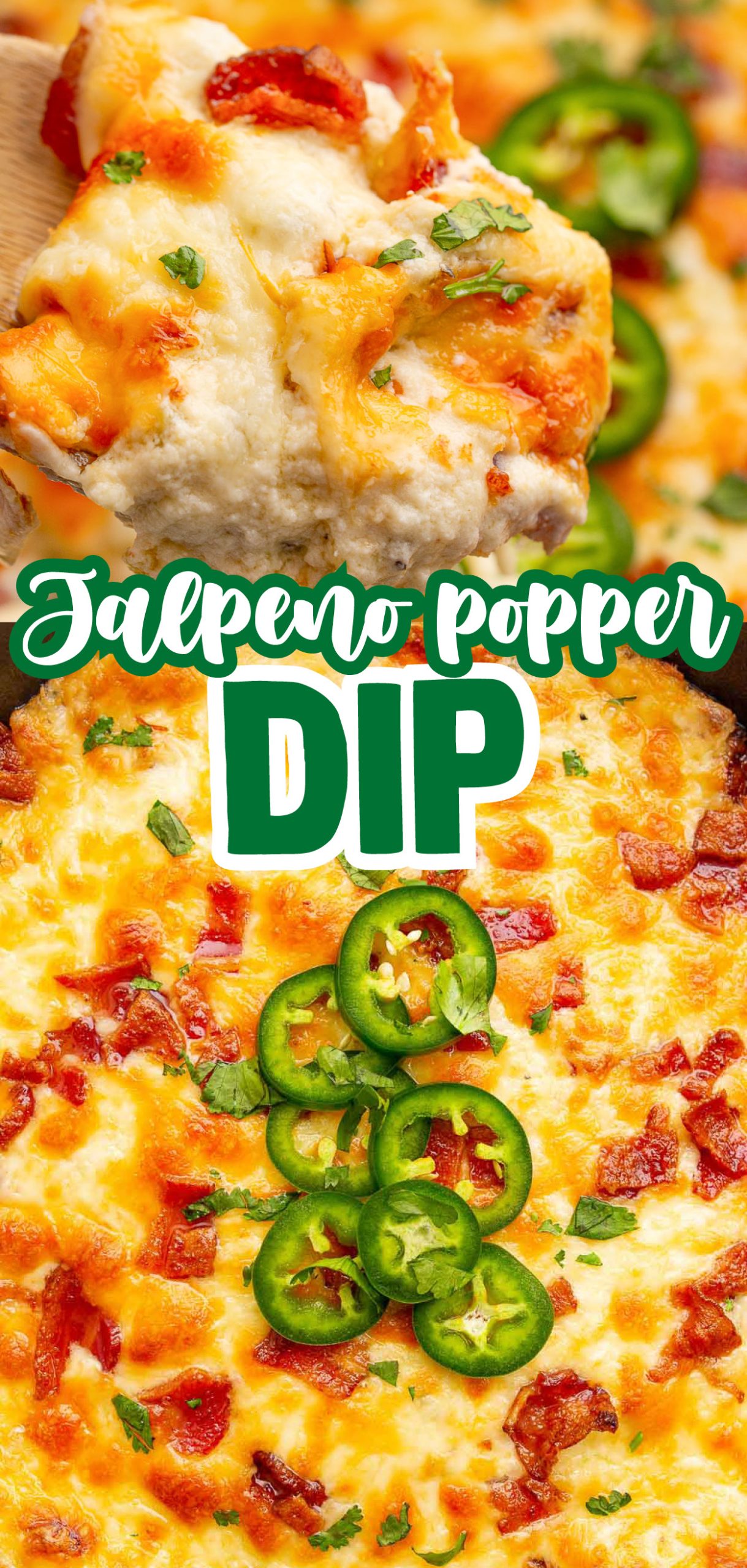 Jalapeño popper dip is so much easier to make than Jalapeño poppers! Super-cheesy, creamy, jalapeño dip. Even people who can't totally handle the heat will love this. 