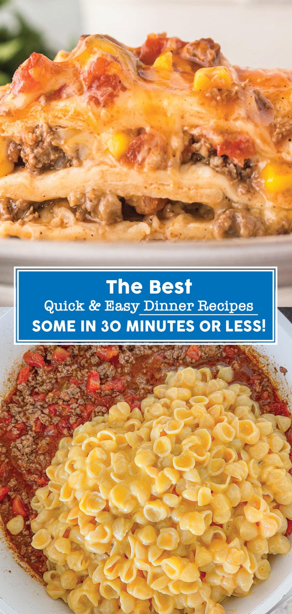 The Best Quick, Easy Dinner Recipes You Can Make... Some in 30 Minutes or Less! These meals are perfect for busy weeknights.