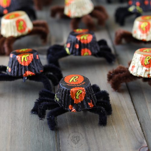 Les araignées au beurre de cacahuète sont une idée d'artisanat d'Halloween mignonne et facile qui fera sourire tout le monde!  Ces araignées effrayantes sont faciles à fabriquer et à partager avec des amis en octobre.