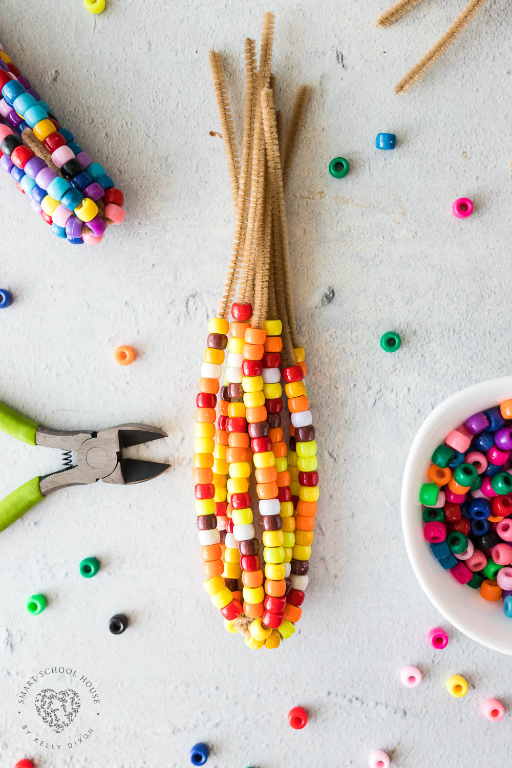 Making corn with beads