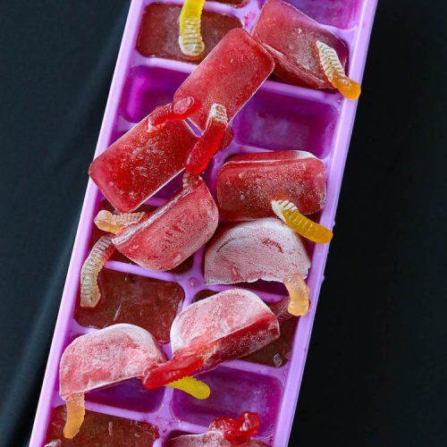 These Halloween Worm Ice Cubes turn any ordinary drink into a creepy, yet fun, drink for parties. They are easy to make, taste delicious, and are great for both kids and adults.