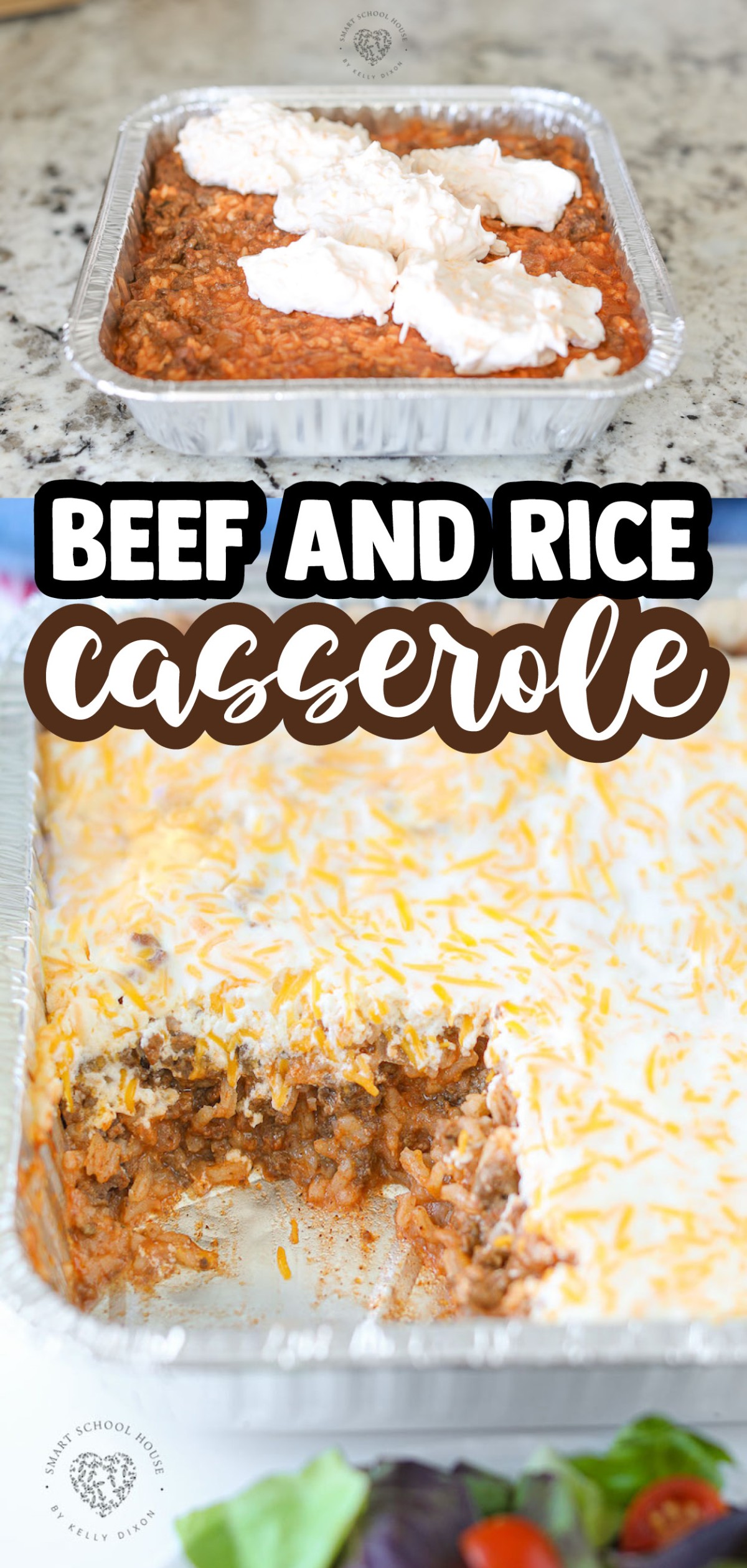 Cheesy Ground Beef and Rice Casserole couldn’t be easier to make! Do yourself a favor and save this hearty dinner for the next time you have a busy day. The special cheese sauce makes it over the top!