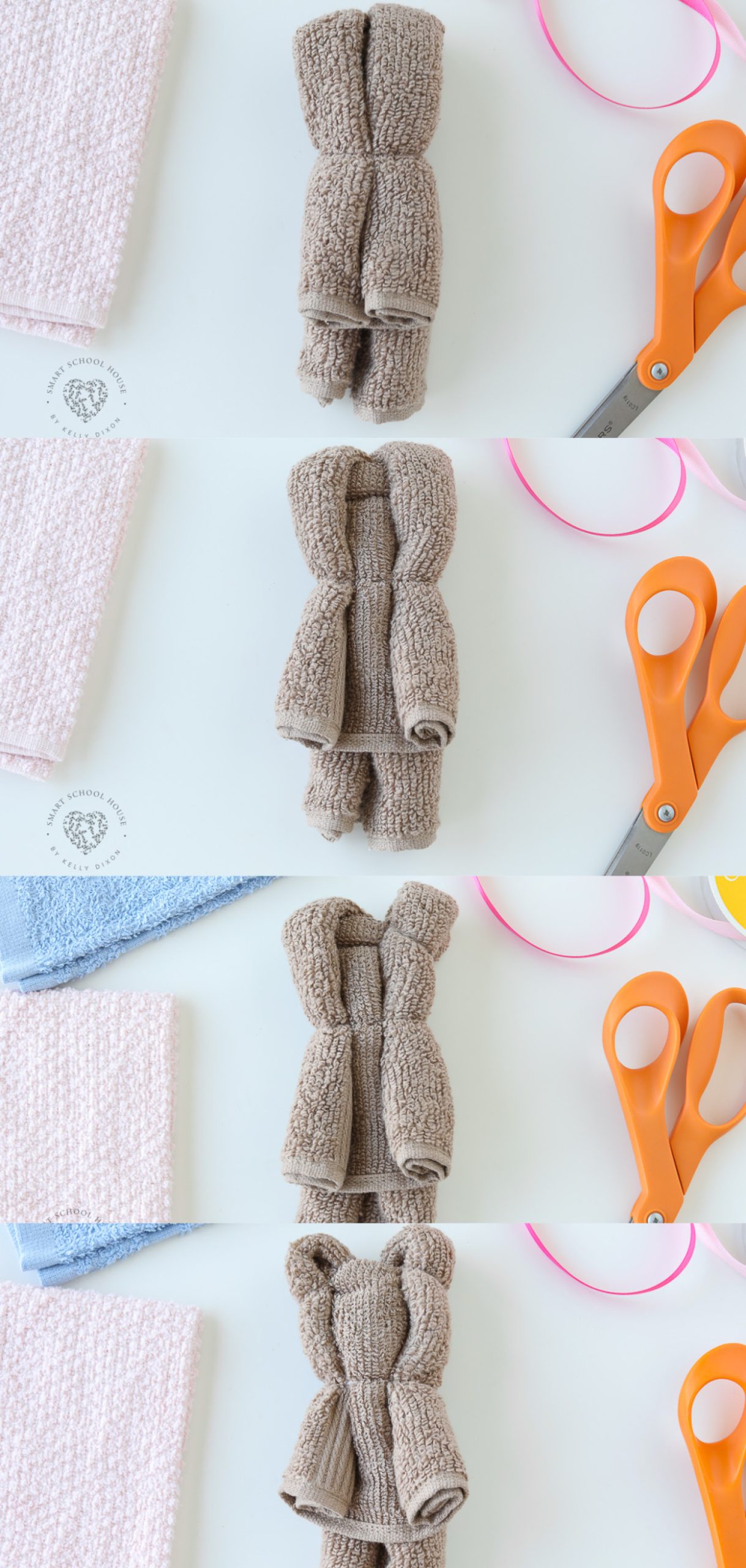 How to make a bear with a towel
