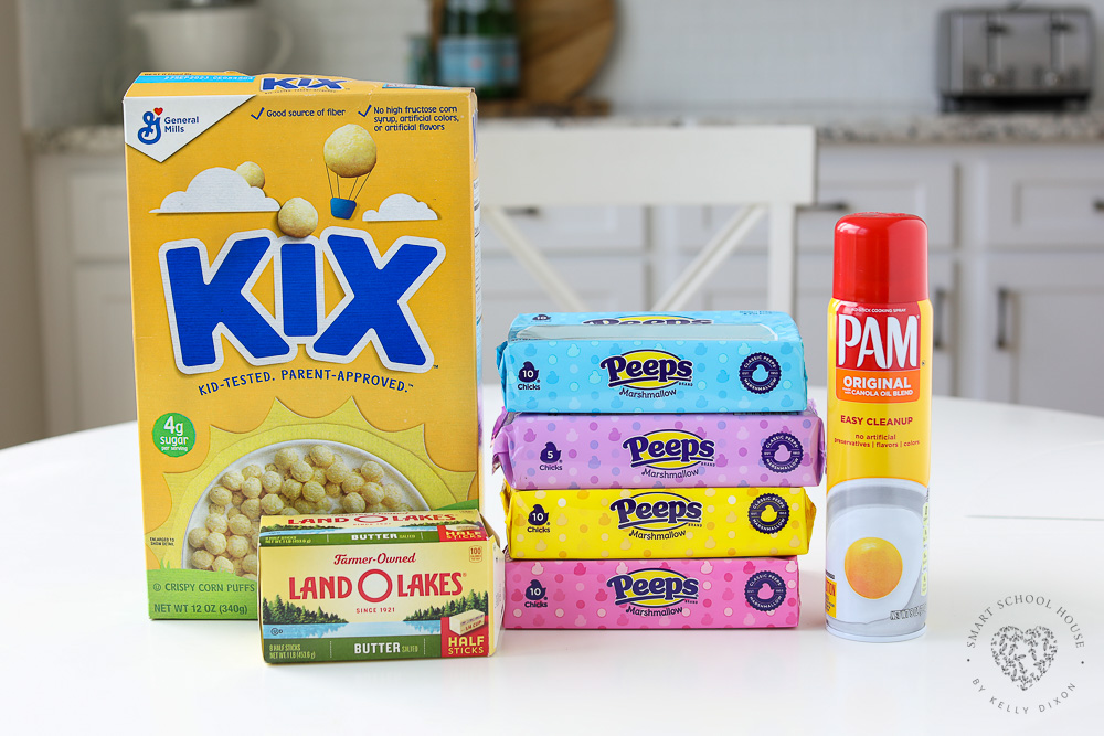 Kix, Peeps, and Butter Ingredients