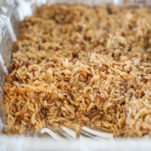 Stick of Butter Rice is an easy and tasty side dish! It makes the house smell good and keeps everyone coming back for seconds!