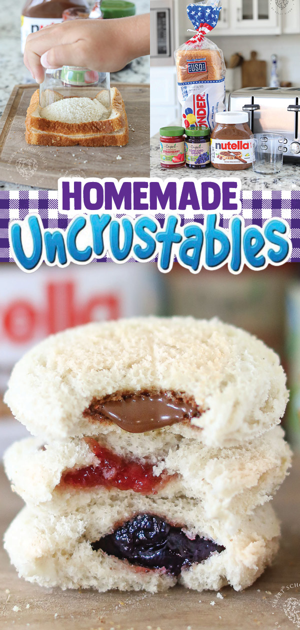 How to make Homemade Uncrustables with any filling and without a special sealer! Learn how to make an Uncrustable using a simple kitchen cup.