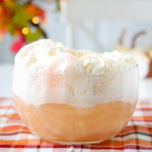 Orange Dreamsicle Punch! Creamy orange flavors made with bubbly sodas topped with ice cream and orange sherbet!