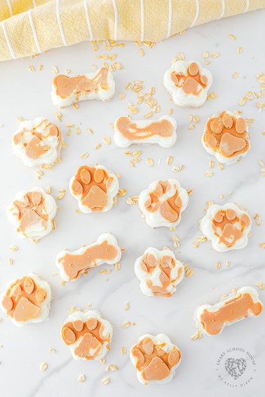 Frozen Yogurt Dog Treats - As the spring turns to the dog days of summer, this refreshing snack is one your dogs will want repeatedly!