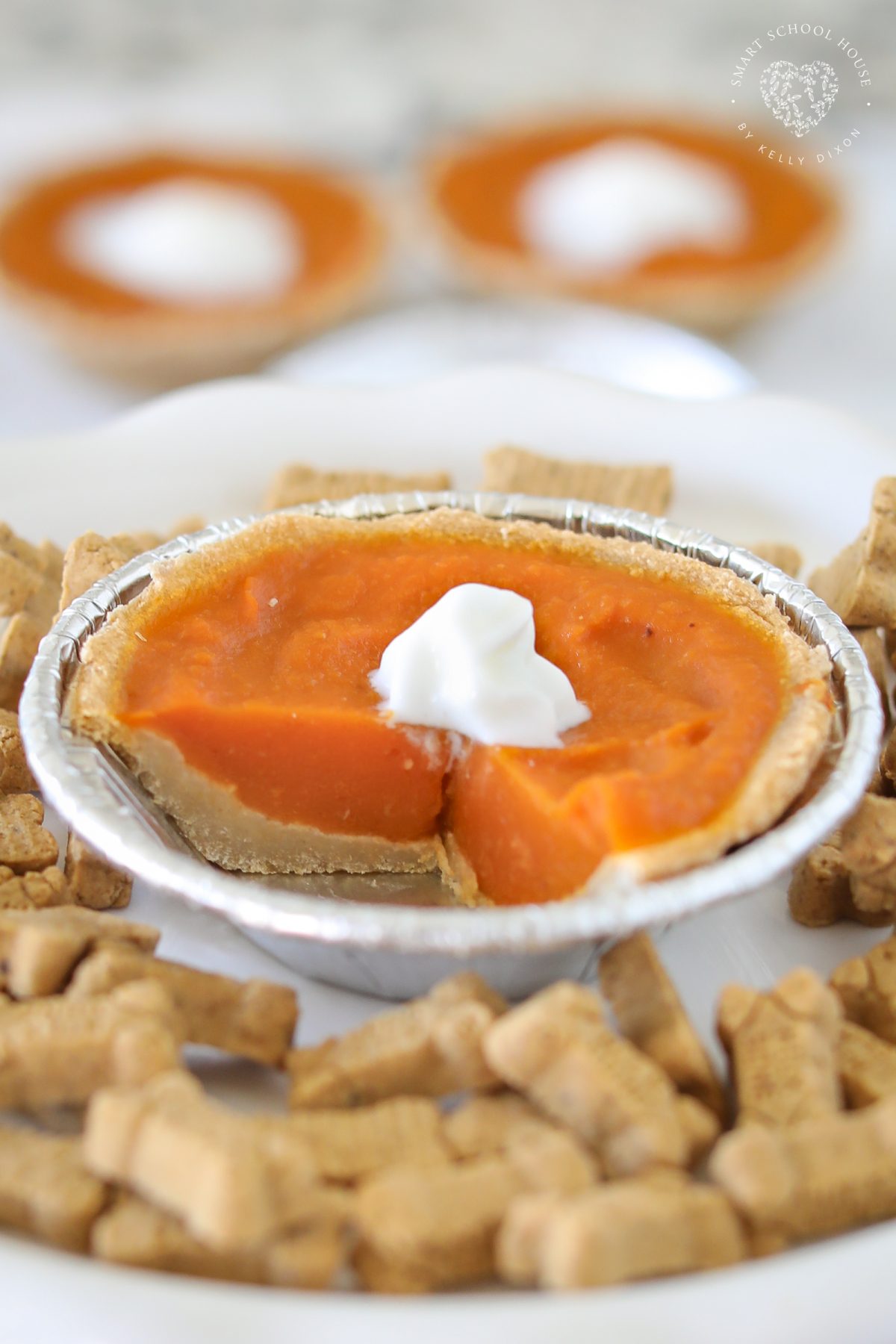 Spoil your pup this fall with the cutest Pumpkin Pies for Dogs! Made with real pumpkin, applesauce, and wheat flour, these mini pies are healthy, easy, and adorable. Perfect for Thanksgiving, Halloween, or anytime you want to bake a homemade dog treat!