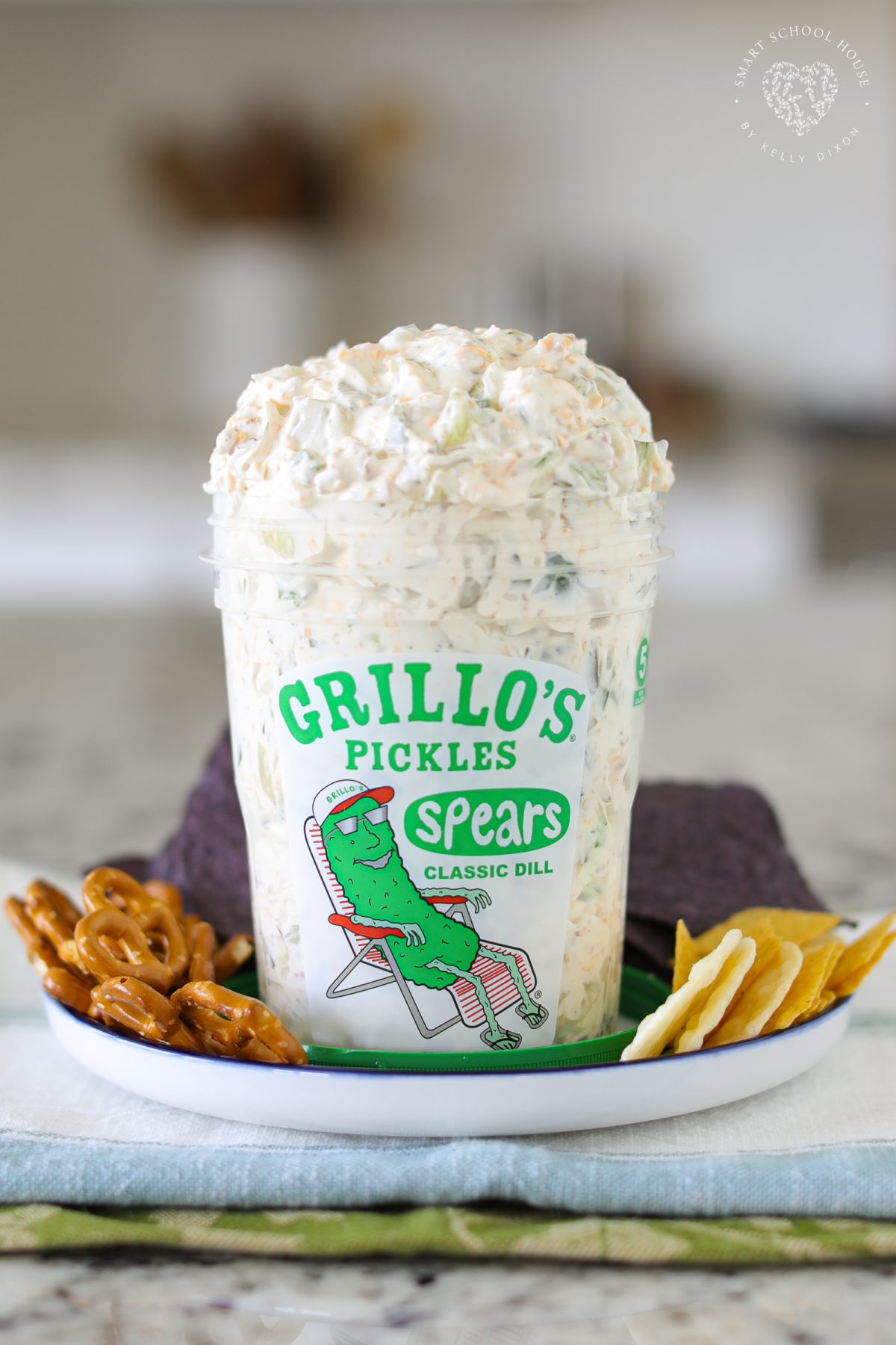 This viral TikTok pickle dip made with Grillo’s pickles is creamy and packed with ranch, cheddar, and bacon. The perfect easy appetizer.