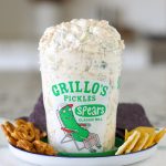 This viral TikTok pickle dip made with Grillo’s pickles is creamy and packed with ranch, cheddar, and bacon. The perfect easy appetizer.
