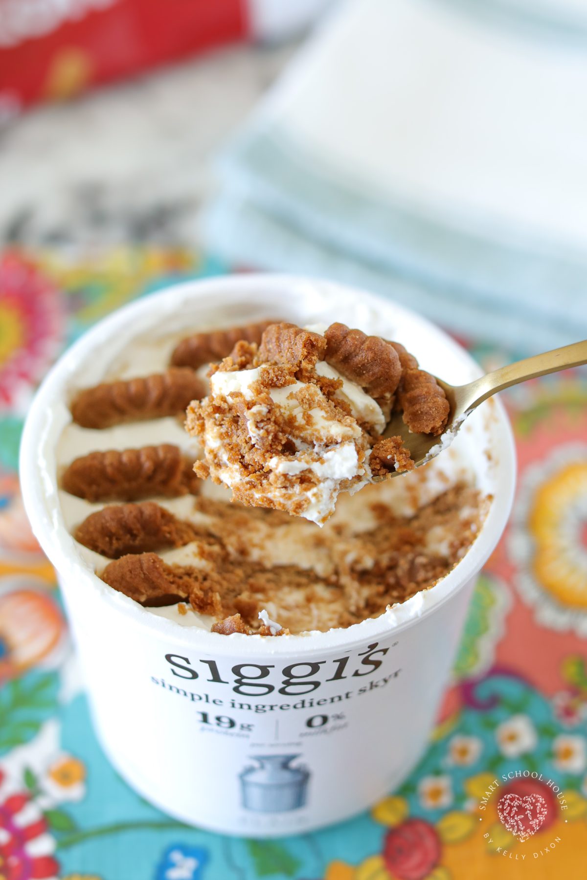 This Viral TikTok Yogurt Cheesecake is made with just 2 ingredients: Siggi’s yogurt and Biscoff cookies. This high protein recipe is creamy, easy to make, and tastes like a rich bakery-style dessert with minimal effort.