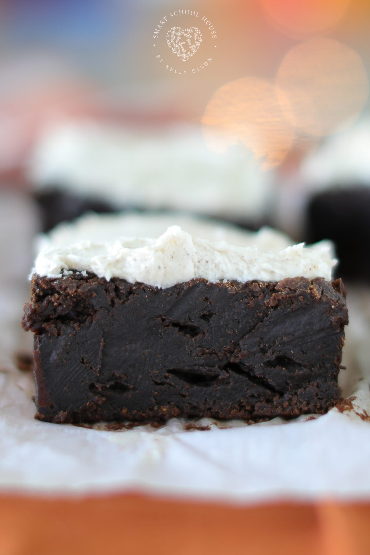 Pumpkin Spice Buttercream Frosting on pumpkin brownies