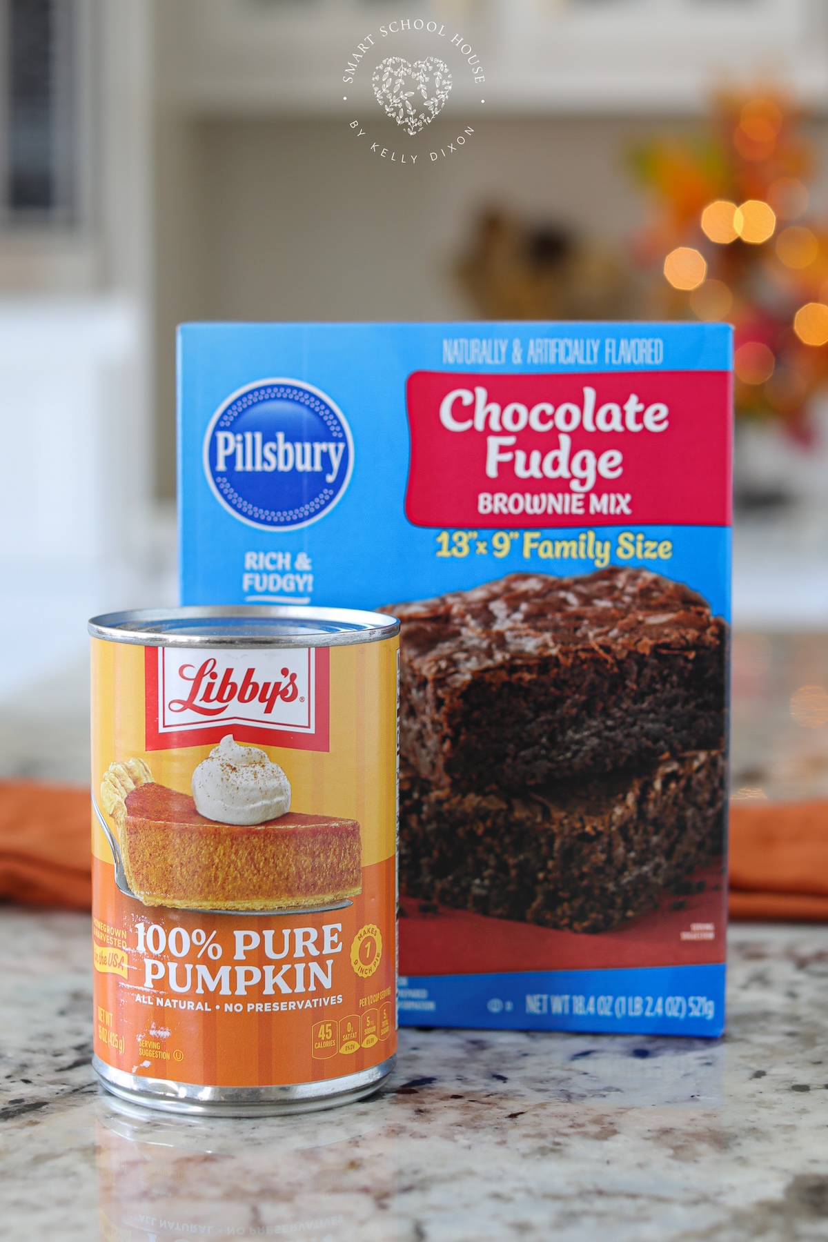 2 ingredient pumpkin brownies
