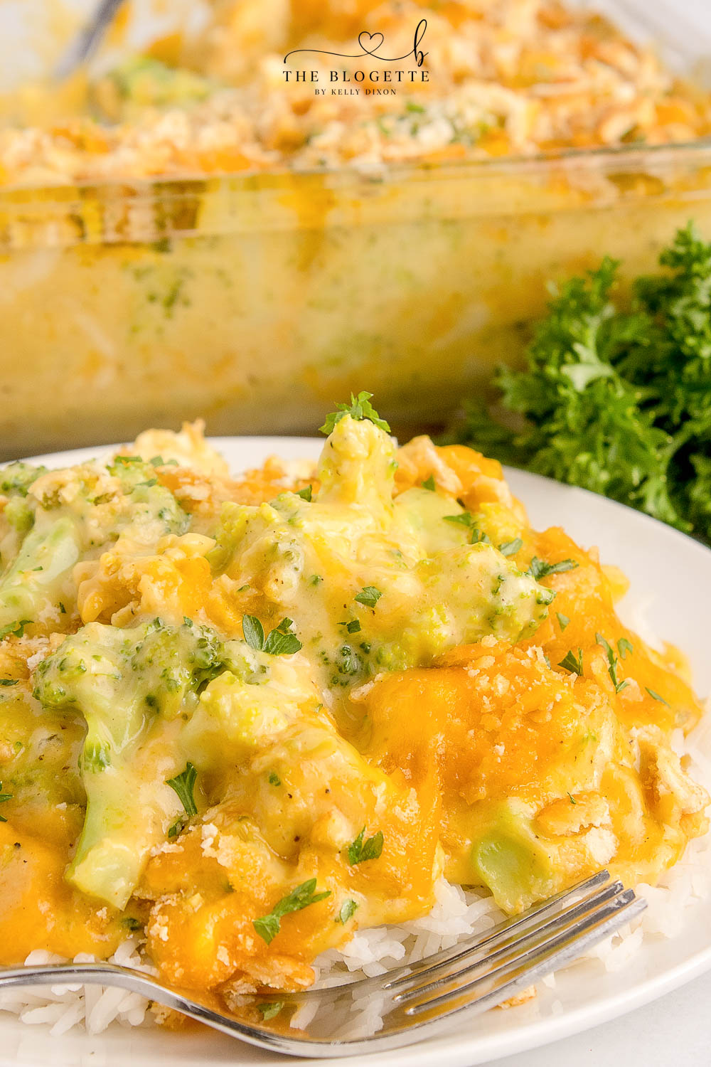 Chicken Divan is a classic casserole made with tender chicken, broccoli, a creamy sauce, and a golden cheesy topping.
