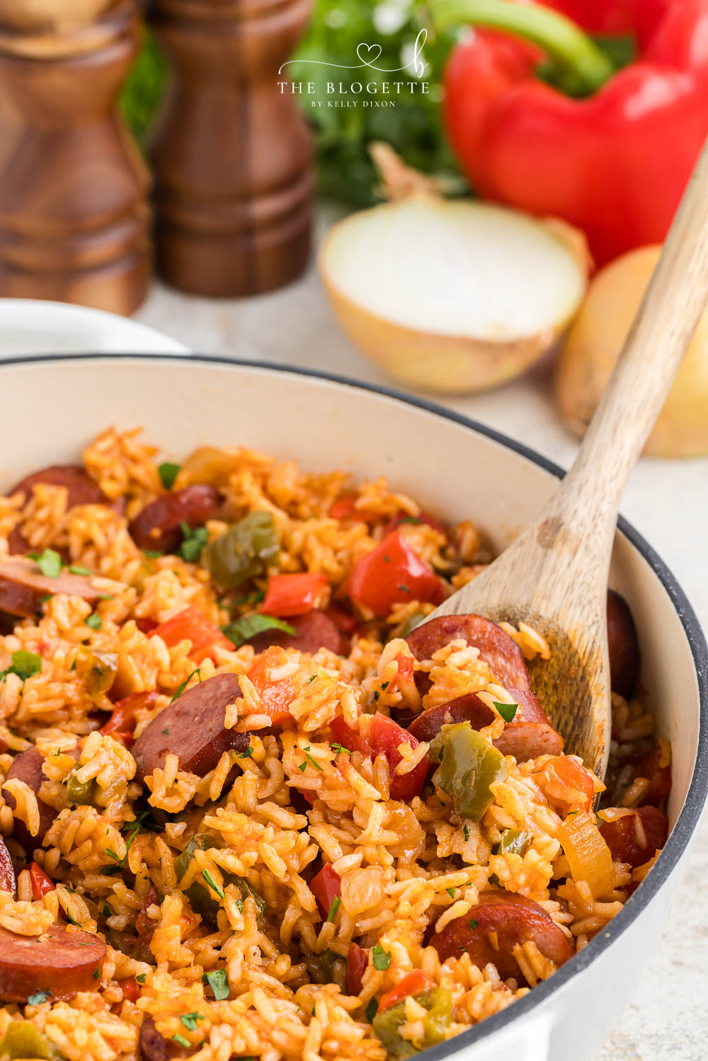 Sausage and Rice Skillet is a hearty one-pan meal filled with savory sausage, fluffy rice, and flavorful seasonings.
