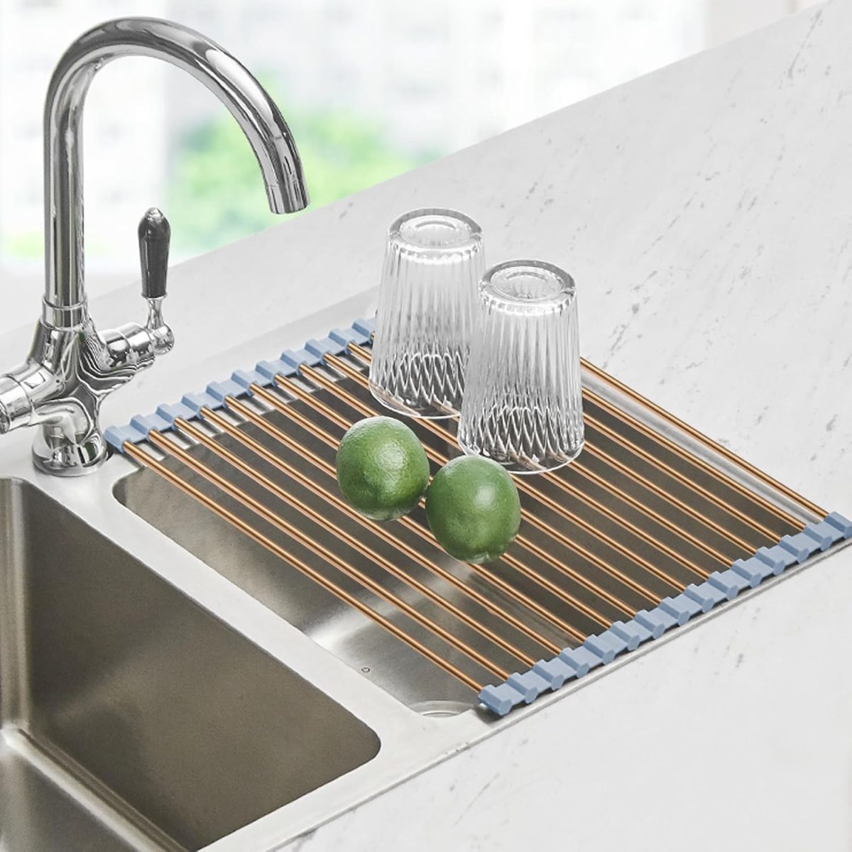 Roll-Up Over-the-Sink Drying Rack