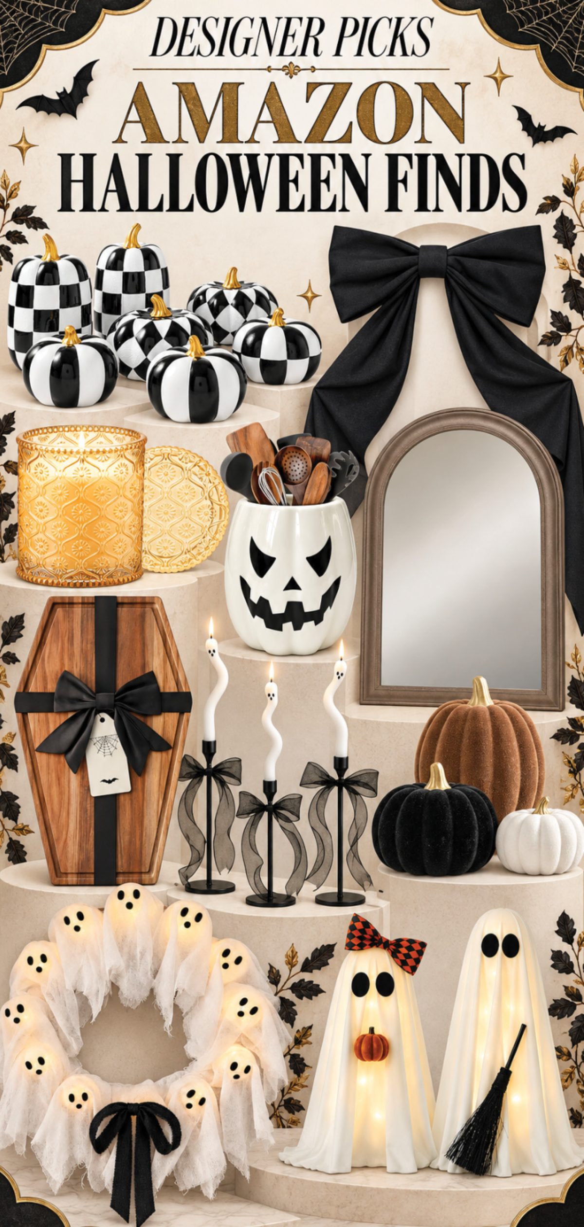 Designer-Inspired Halloween Decor Finds on Amazon