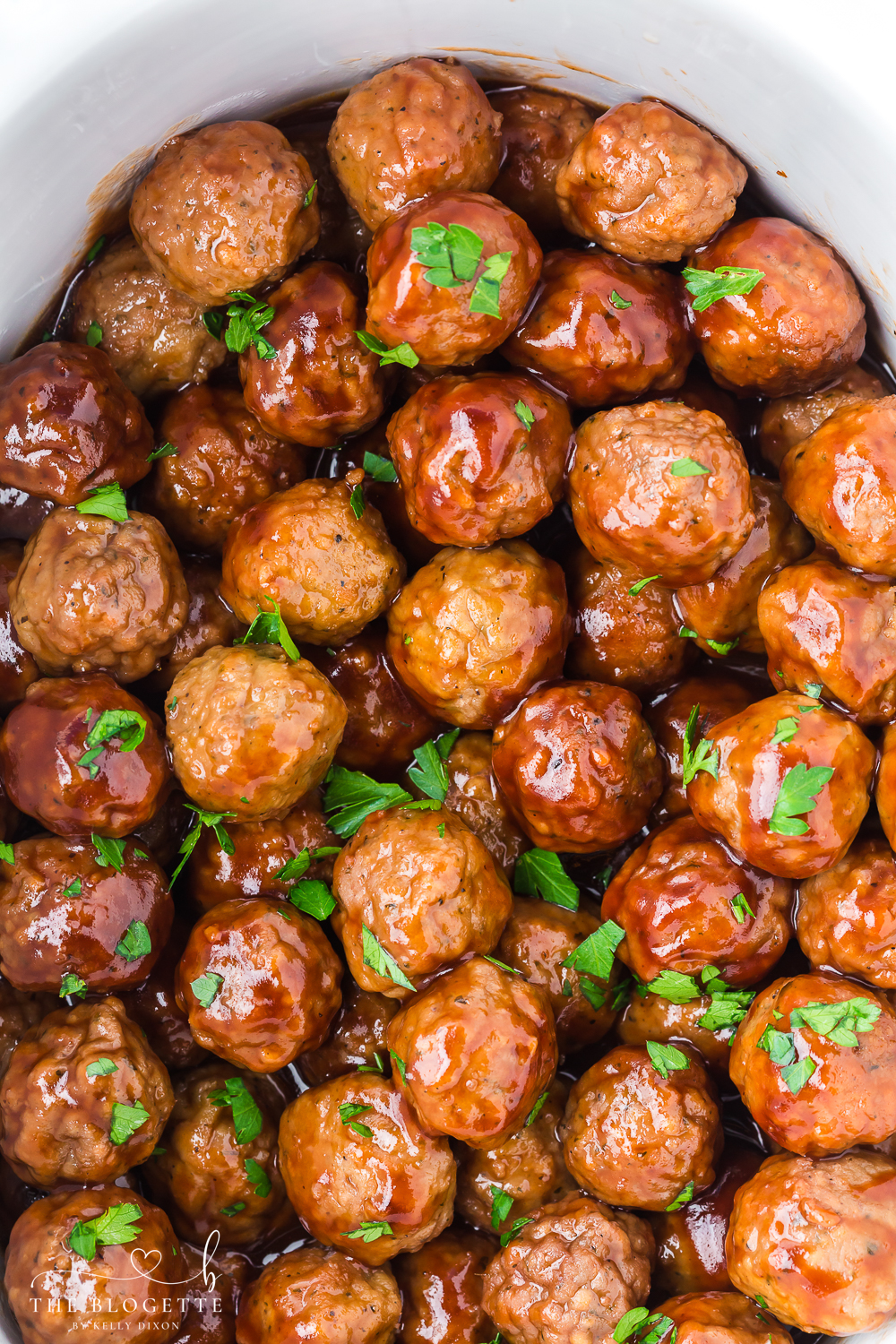 Honey BBQ Crockpot Meatballs
